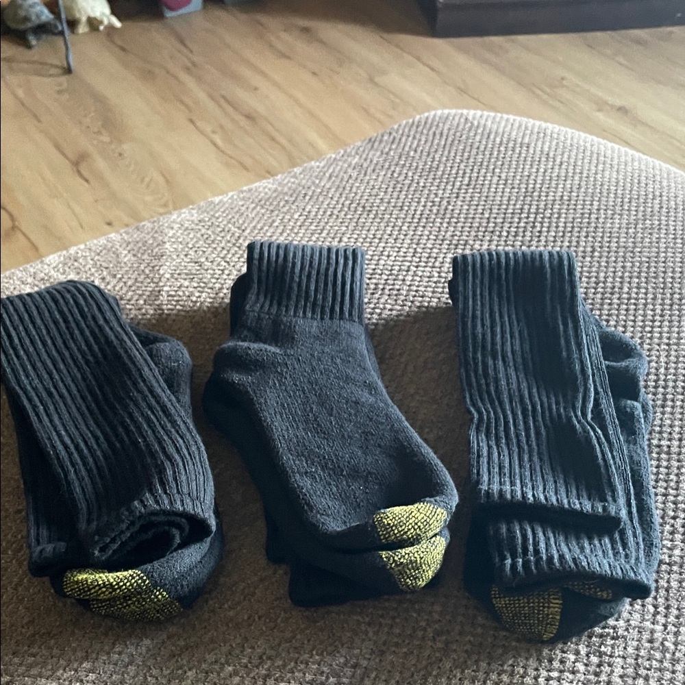 Black and Gold Men's Socks/ set of 3 Never used